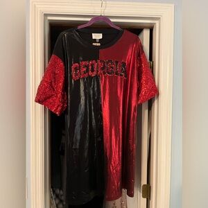 Fantastic Fawn Georgia Bulldog dress